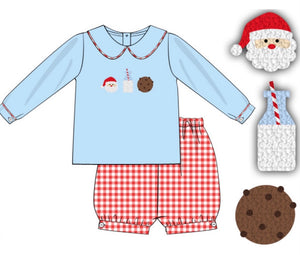 Santa’s Cookies & Milk— Boy Short Set