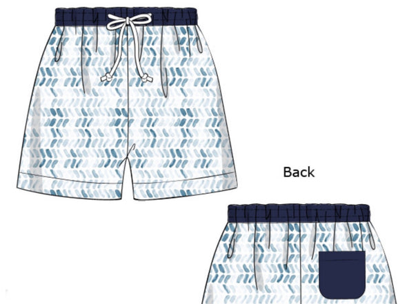 Watercolor Swim— Trunks – Mary Bell Boutique